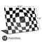 Black and White Zoomed Checkerboard Universal Laptop 13in (10.6 x 7.6in) Skin