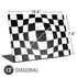 Black and White Zoomed Checkerboard Universal Laptop 13in (10.6 x 7.6in) Skin