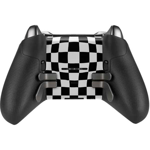 Black and White Zoomed Checkerboard Xbox Elite Wireless Controller Series 2 Skin