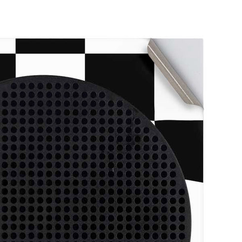Black and White Zoomed Checkerboard Xbox Series S Console Skin