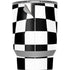 Black and White Zoomed Checkerboard Yeti 20oz Tumbler Skin