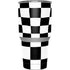 Black and White Zoomed Checkerboard Yeti 30oz Rambler Tumbler Skin
