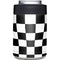 Black and White Zoomed Checkerboard Yeti Colster Can Insulator Skin