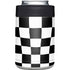 Black and White Zoomed Checkerboard Yeti Colster Can Insulator Skin