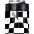 Black and White Zoomed Checkerboard Yeti Colster Can Insulator Skin