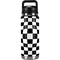 Black and White Zoomed Checkerboard YETI Rambler 26oz Bottle Skin