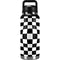 Black and White Zoomed Checkerboard YETI Rambler 36oz Bottle Skin