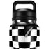 Black and White Zoomed Checkerboard YETI Rambler 36oz Bottle Skin