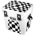 Black and White Zoomed Checkerboard YETI Roadie 24 Hard Cooler Skin