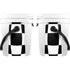 Black and White Zoomed Checkerboard YETI Roadie 24 Hard Cooler Skin