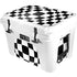 Black and White Zoomed Checkerboard YETI Tundra 35 Hard Cooler Skin