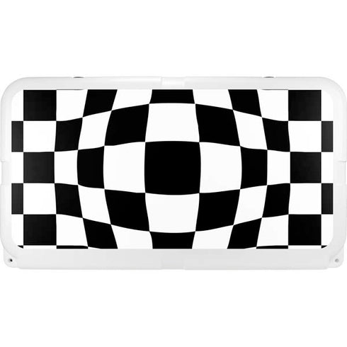 Black and White Zoomed Checkerboard YETI Tundra 65 Hard Cooler Skin