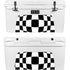 Black and White Zoomed Checkerboard YETI Tundra 75 Hard Cooler Skin