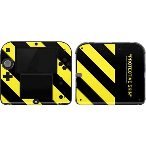 Black and Yellow Stripes Nintendo 2DS Skin