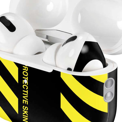 Black and Yellow Stripes AirPods Pro 2nd Gen Skin