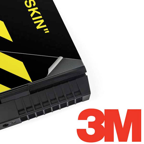 Black and Yellow Stripes Dell Alienware Skin
