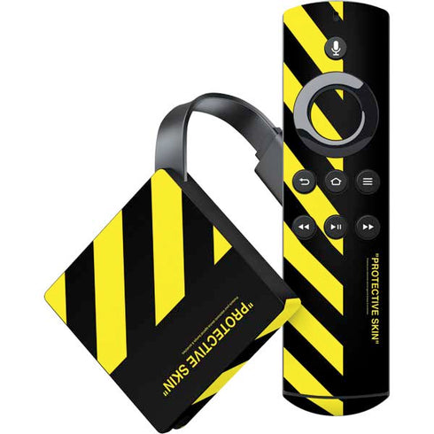 Black and Yellow Stripes Amazon Fire TV Skin