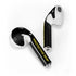 Black and Yellow Stripes Apple AirPods 2 Skin