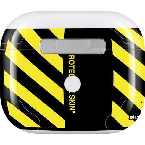 Black and Yellow Stripes Apple AirPods (3rd Gen 2021) Skin