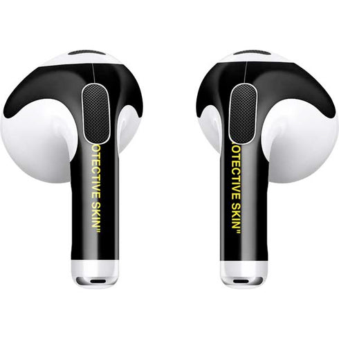 Black and Yellow Stripes Apple AirPods (3rd Gen 2021) Skin
