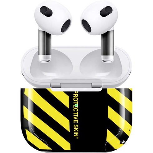 Black and Yellow Stripes Apple AirPods (3rd Gen 2021) Skin