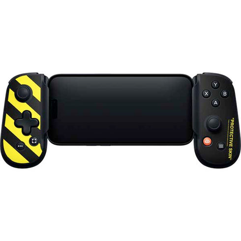 Black and Yellow Stripes Backbone One for iPhone Game Controller Skin