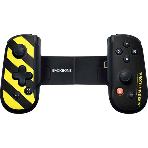 Black and Yellow Stripes Backbone One for iPhone Game Controller Skin