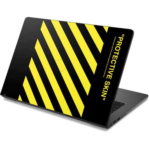 Black and Yellow Stripes Dell Chromebook Skin