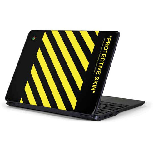 Black and Yellow Stripes Samsung Chromebook Skin