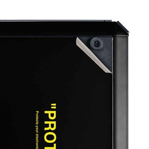 Black and Yellow Stripes Cooler Master MasterBox Q300L Mini Tower Skin