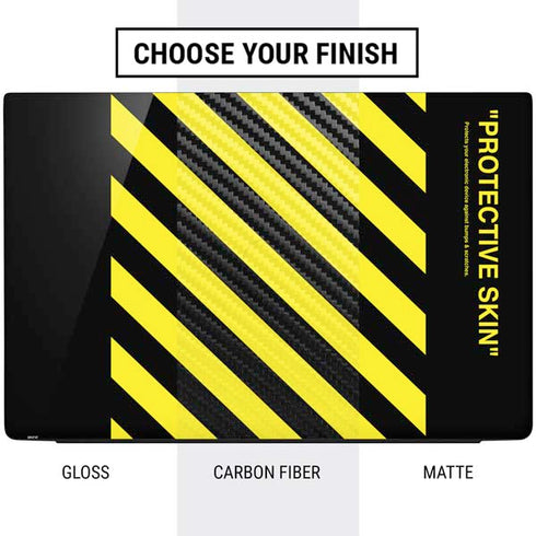 Black and Yellow Stripes Dell Vostro Skin