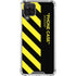 Black and Yellow Stripes Galaxy A12 Clear Case