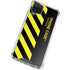 Black and Yellow Stripes Galaxy A12 Clear Case