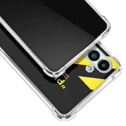 Black and Yellow Stripes Galaxy A13 5G Clear Case