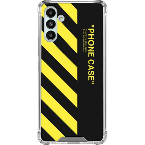 Black and Yellow Stripes Galaxy A13 5G Clear Case