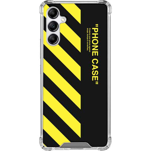 Black and Yellow Stripes Galaxy A15 5G Clear Case