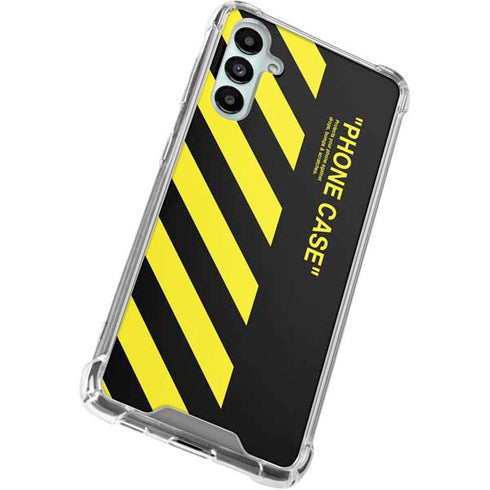 Black and Yellow Stripes Galaxy A15 5G Clear Case