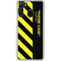 Black and Yellow Stripes Galaxy A21 Clear Case