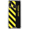 Black and Yellow Stripes Galaxy A30 Clear Case