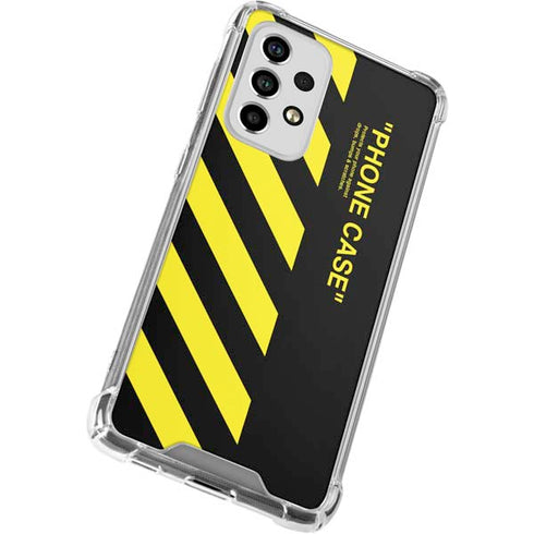 Black and Yellow Stripes Galaxy A53 5G Clear Case