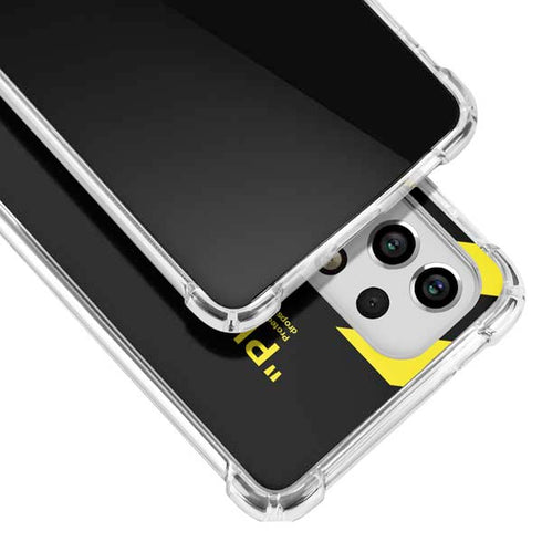 Black and Yellow Stripes Galaxy A53 5G Clear Case