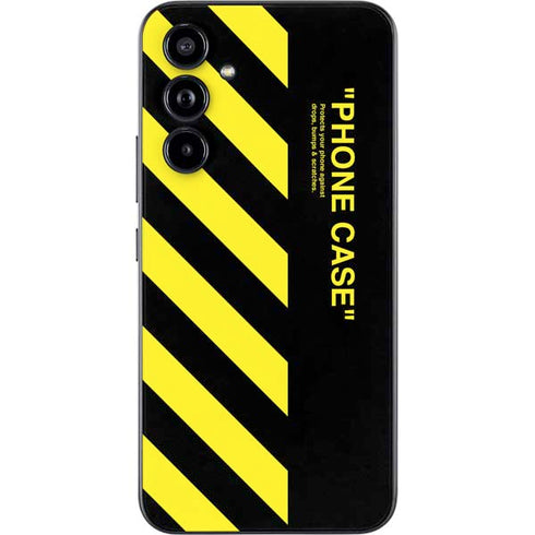Black and Yellow Stripes Galaxy A54 5G Skin