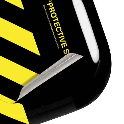 Black and Yellow Stripes Galaxy Buds Live Skin