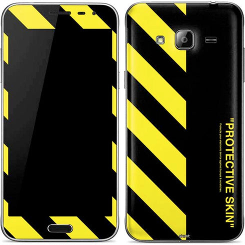 Black and Yellow Stripes Galaxy J3 Skin