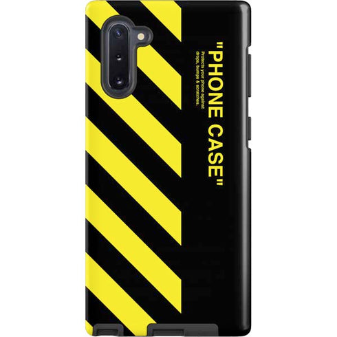 Black and Yellow Stripes Galaxy Note 10 Pro Case