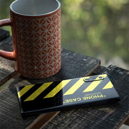 Black and Yellow Stripes Galaxy Note 10 Skin