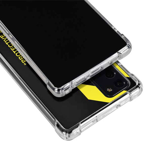 Black and Yellow Stripes Galaxy Note20 5G Clear Case