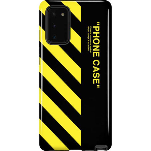 Black and Yellow Stripes Galaxy Note20 5G Pro Case