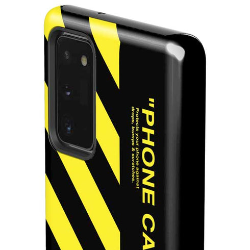 Black and Yellow Stripes Galaxy Note20 5G Pro Case