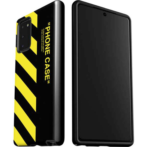 Black and Yellow Stripes Galaxy Note20 5G Pro Case